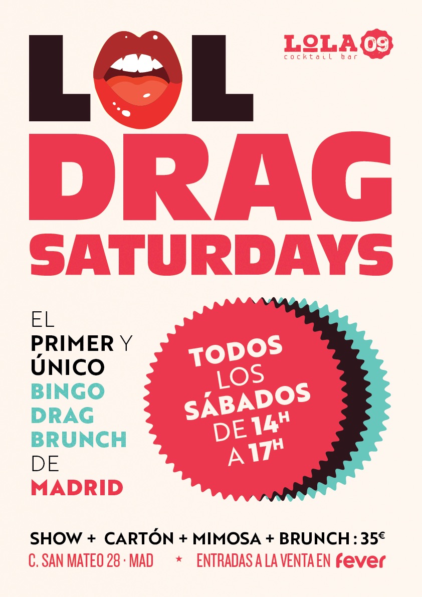 Drag Saturdays 2026, brunch y bingo todos los sábados