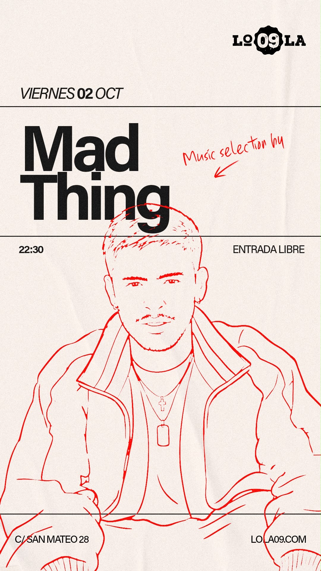 Music Selection by Mad Thing, viernes 2 de octubre