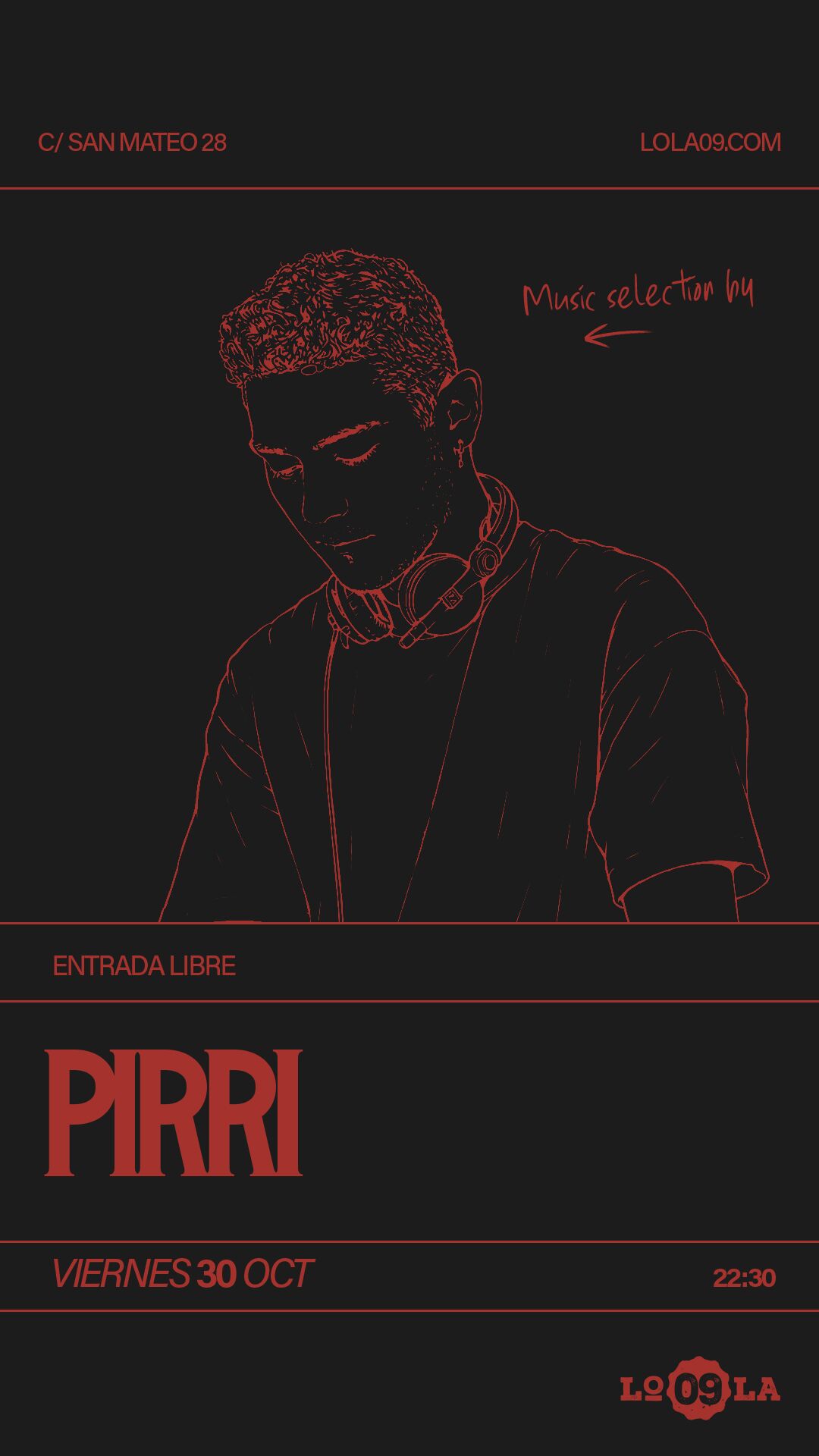 Music Selection by Pirri, viernes 30 de octubre